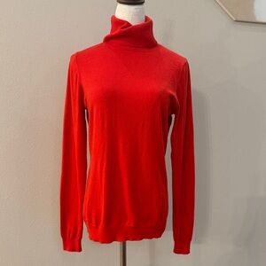 Ann Taylor Vibrant Red Turtle Neck Sweater